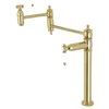 Kingston Brass Deck Mount Pot Filler, Polished Brass KS3702BPL